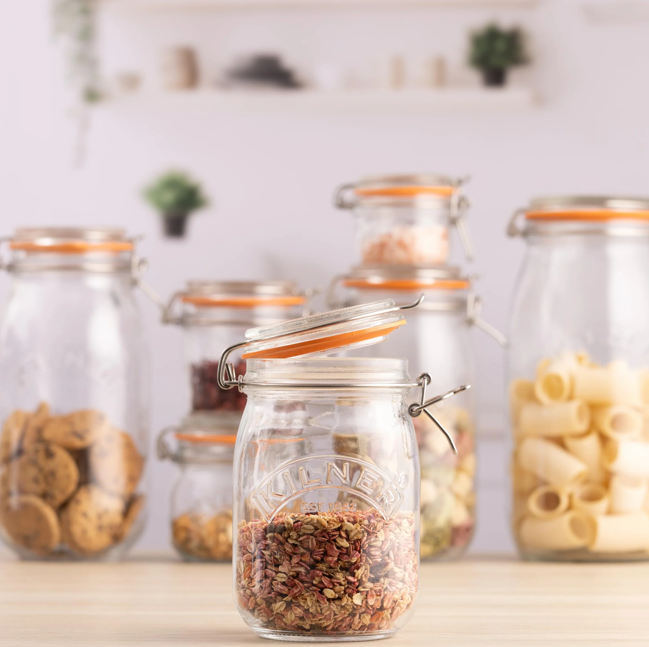 Kilner Szklany słoik z okrągłym klipsem, 1 l