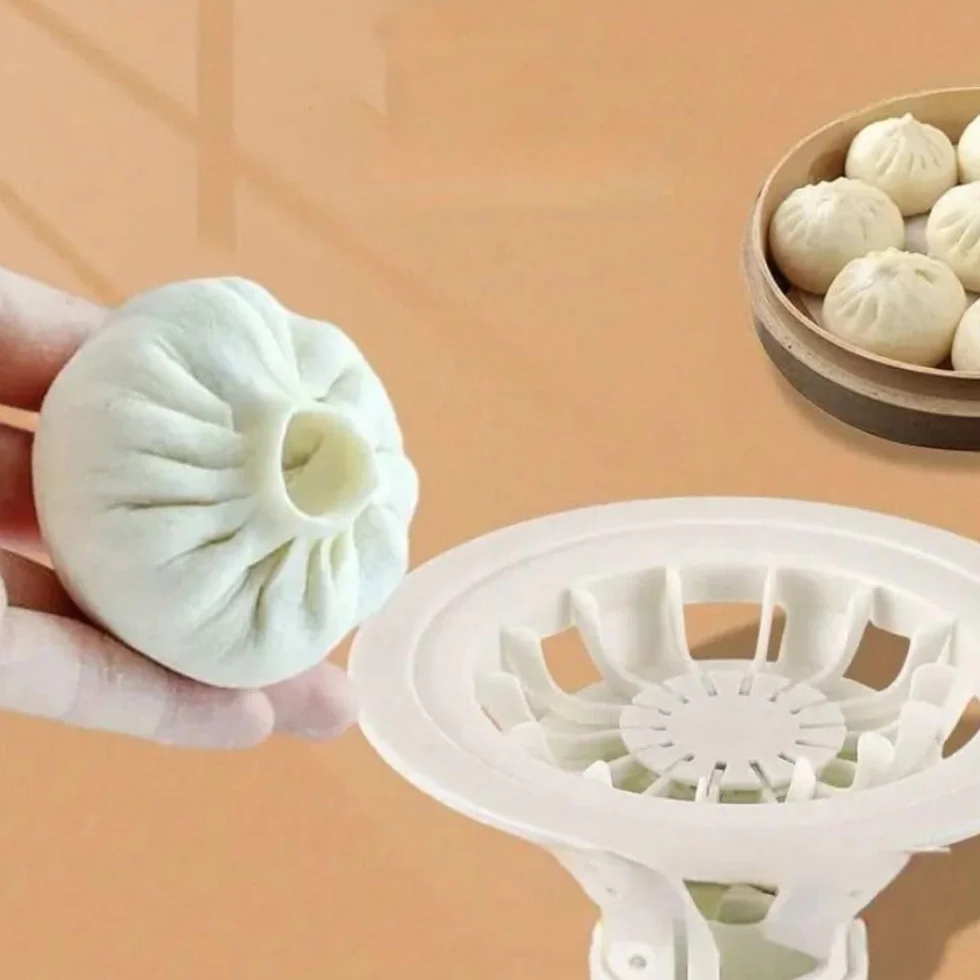 Khinkali Maker narzędzie do robienia ciasta łatwa w użyciu forma do bułek parowych łatwa do usunięcia plastikowa kuchnia początkujący DIY ręczna forma Baozi (czarna)