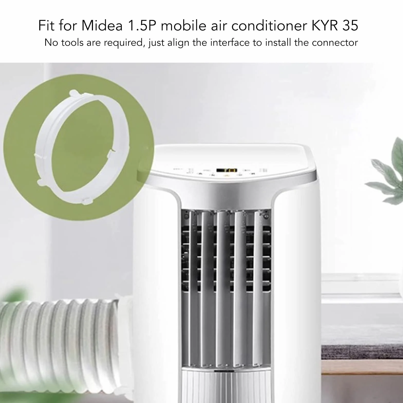 Złącze węża, regulowany interfejs przewodu wydechowego ABS, przenośny klimatyzator, złączka węża wydechowego do mobilnego klimatyzatora KYR