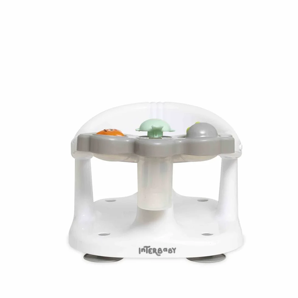 Fotelik do kąpieli dla niemowląt Interbaby | Mocowanie Przyssawki antypoślizgowe | Krzesło do kąpieli dla niemowląt Wygodne, bezpieczne, ergonomiczne | Fotel do kąpieli i prysznica dla niemowląt > 5
