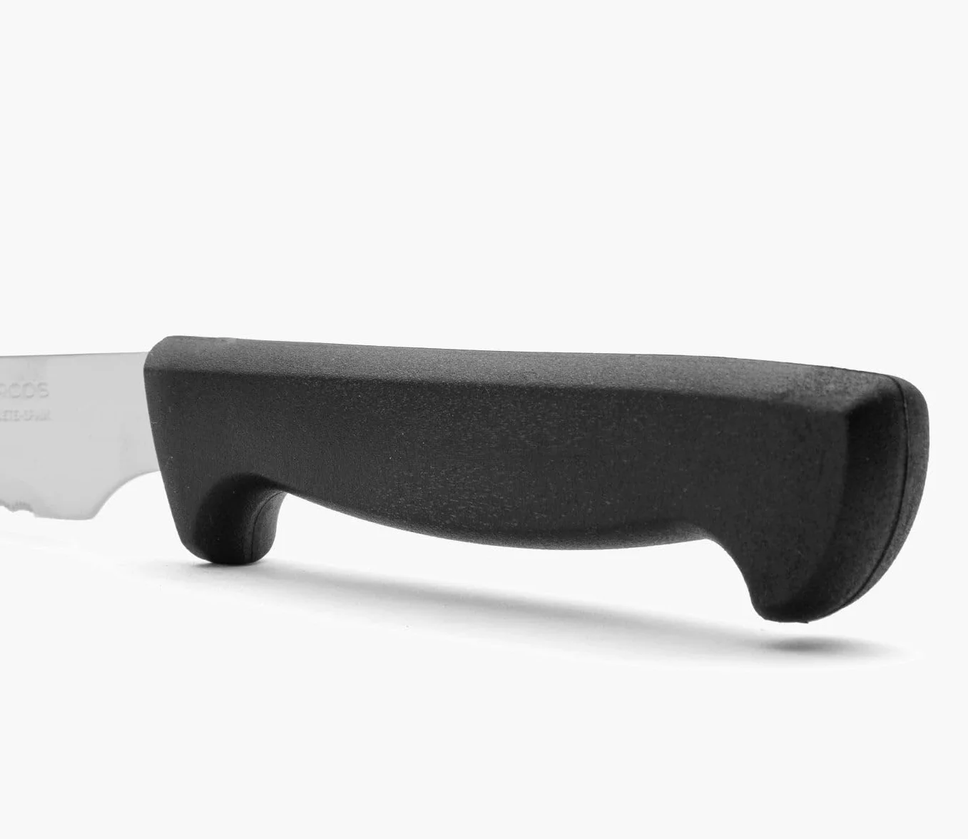 Arcos Noże stołowe, nóż do steków, nóż stołowy, ostrze azotowe, stal nierdzewna, 11,4 cm, uchwyt polipropylenowy, kolor czarny
