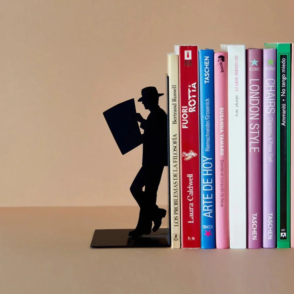 Balvi - The Reader dekoracyjna skrzynka na książki z metalu w kolorze czarnym. Oryginalny design