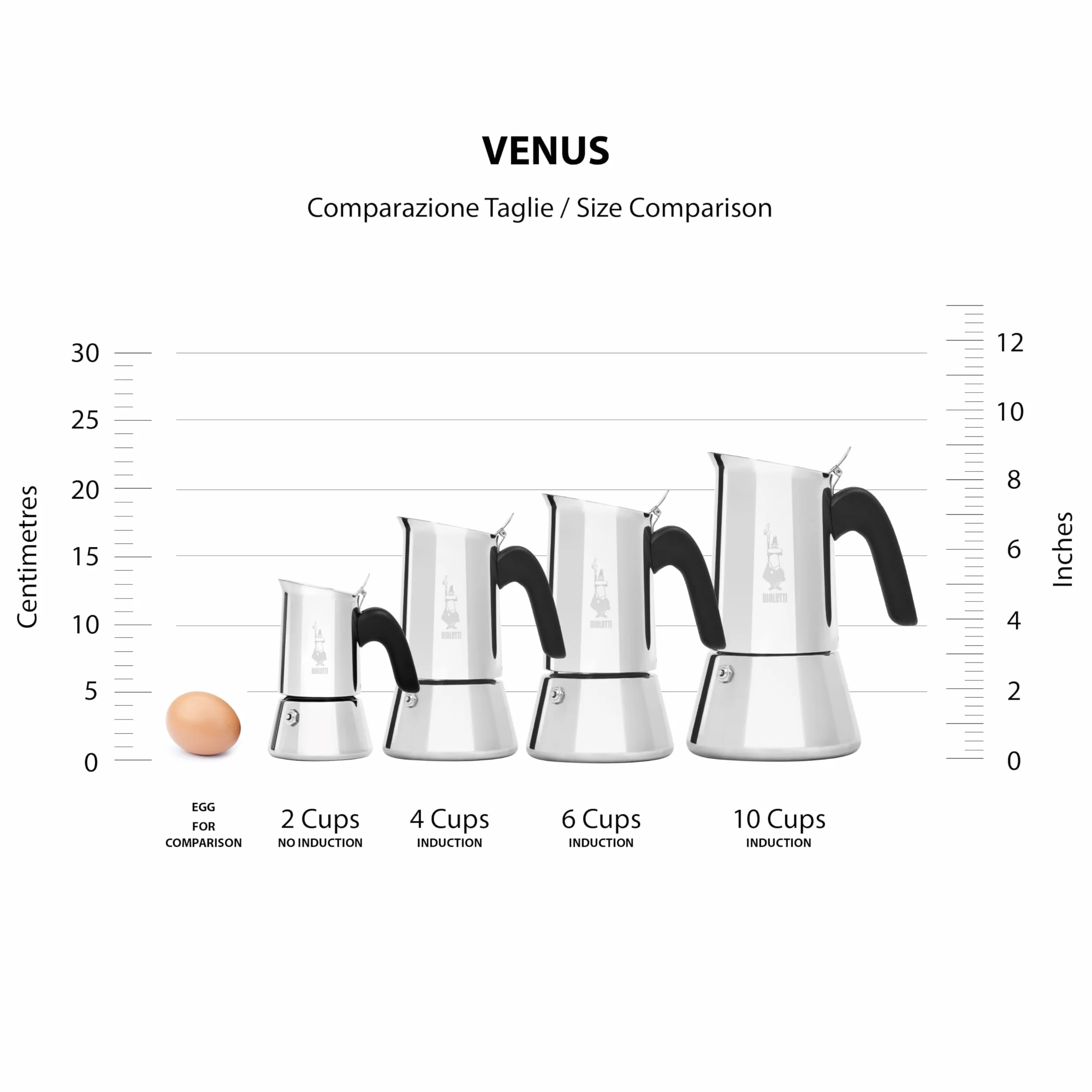 Bialetti New Venus Kawiarka, Srebrny, 230.0W 220.0V
