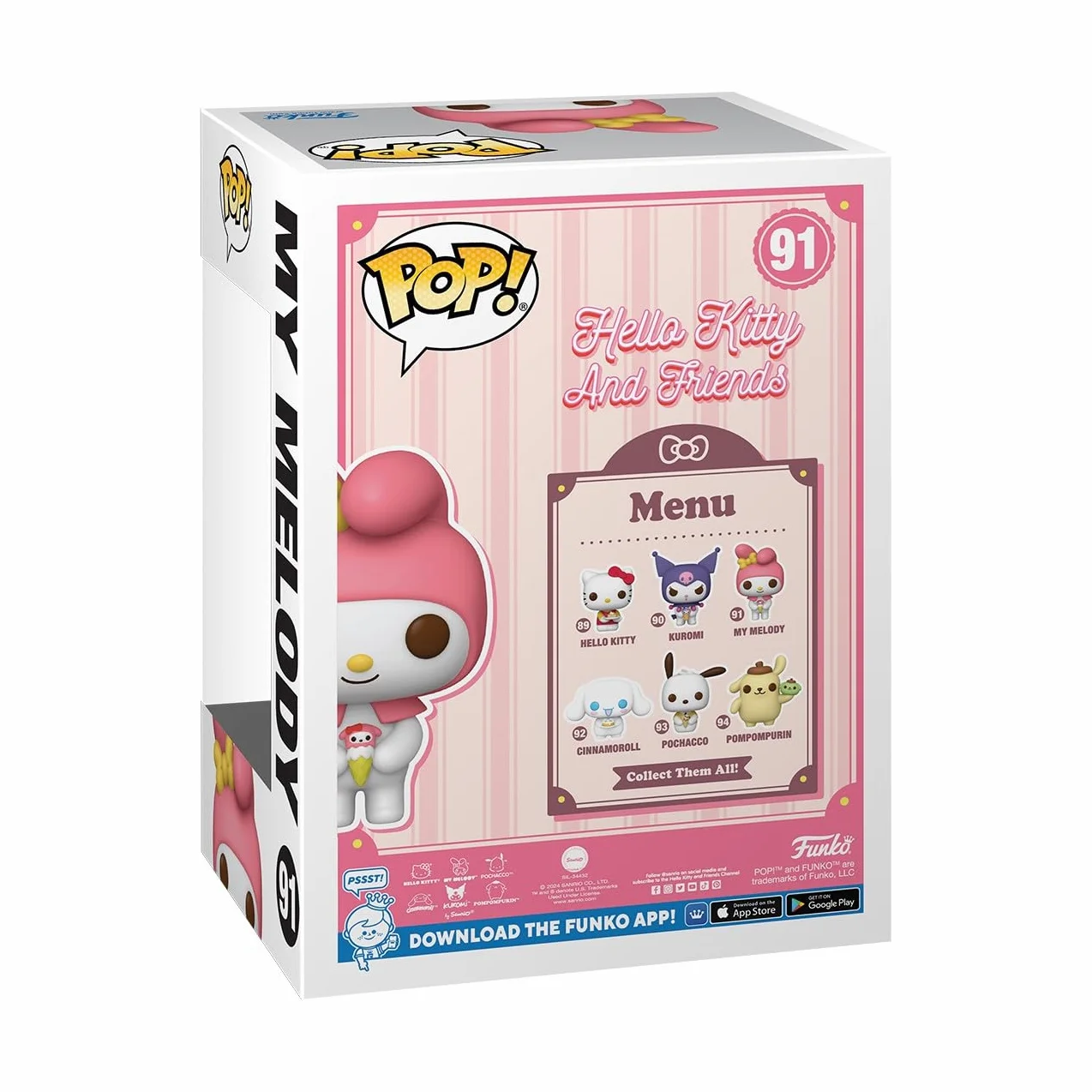 Funko POP! Sanrio: HK - My Melody - Hello Kitty - Kolekcjonerska figurka winylowa - Pomysł na prezent - Oficjalny towar - Zabawki dla dzieci i dorosłych - Fani kreskówek