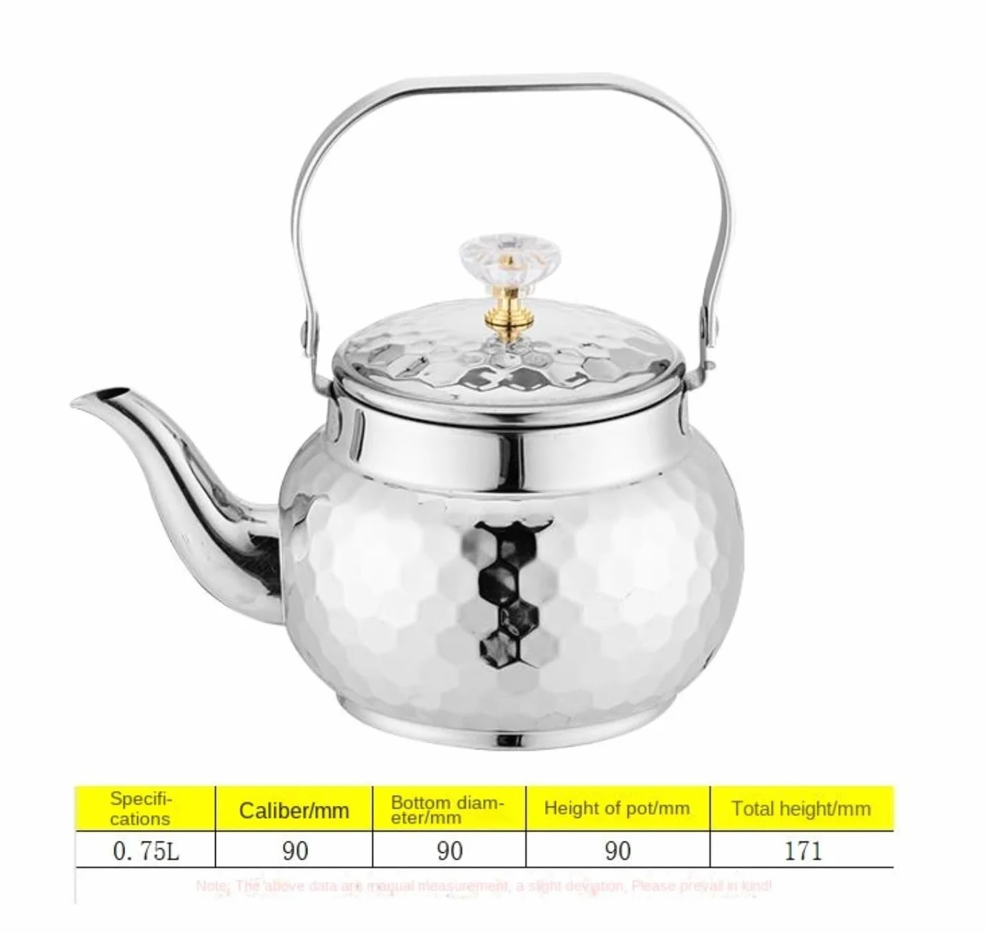 Czajnik Na Kuchenkę Dom I Kuchnia Czajnik Ze Stali Nierdzewnej Z Zaparzaczem Do Czajnika Gazowego Indukcyjnego Restauracji(Blue,Silver,0.75L)