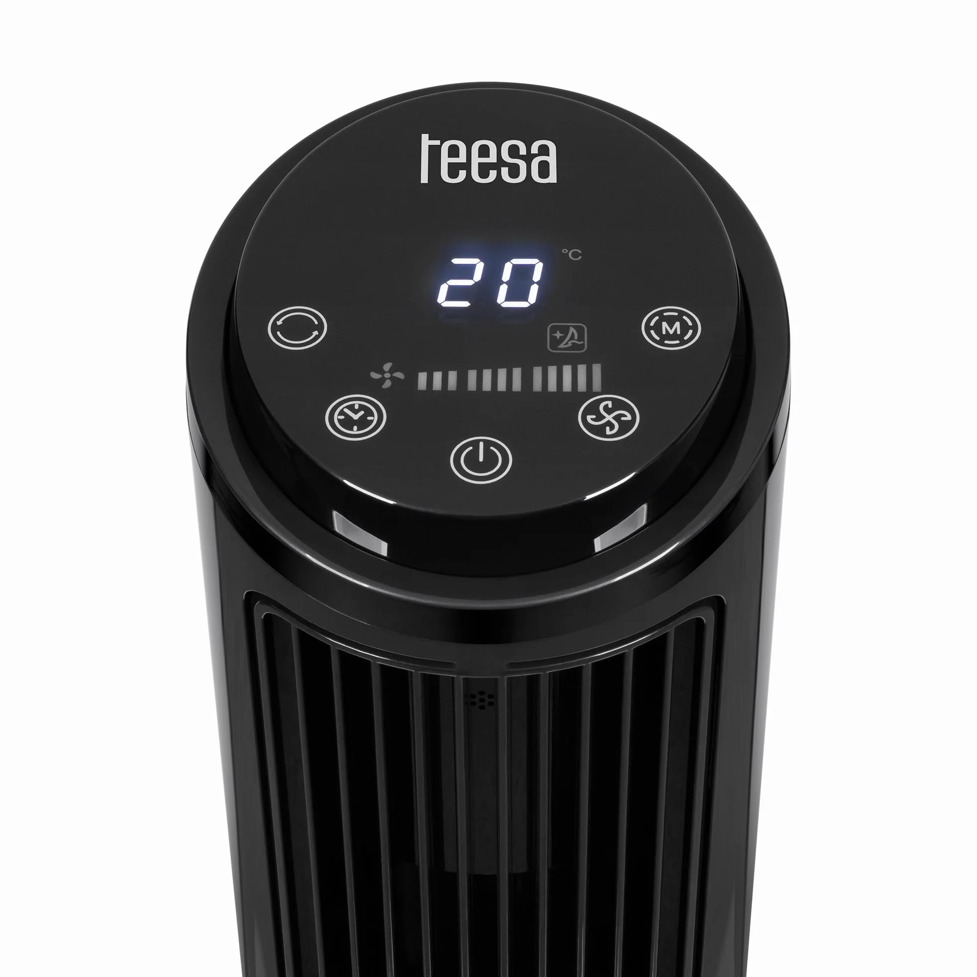 Teesa Wentylator Kolumnowy Wiatrak Stojący Podłogowy Cichy Timer Pilot TSA8066
