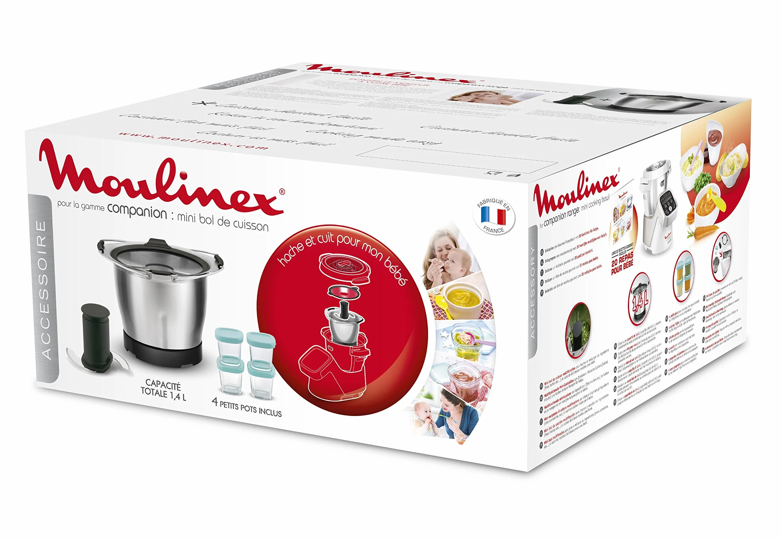Moulinex XF387E10, stal nierdzewna, 1,4 l