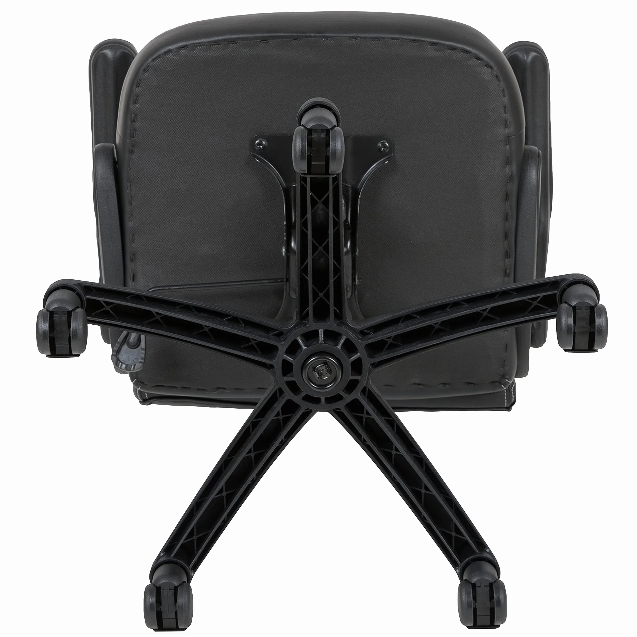 Flash Furniture X10 fotel gamingowy do biura, ergonomiczny, komputerowy, regulowany, obrotowy fotel z podnoszonymi podłokietnikami, czerwono-czarna skóra, miękka