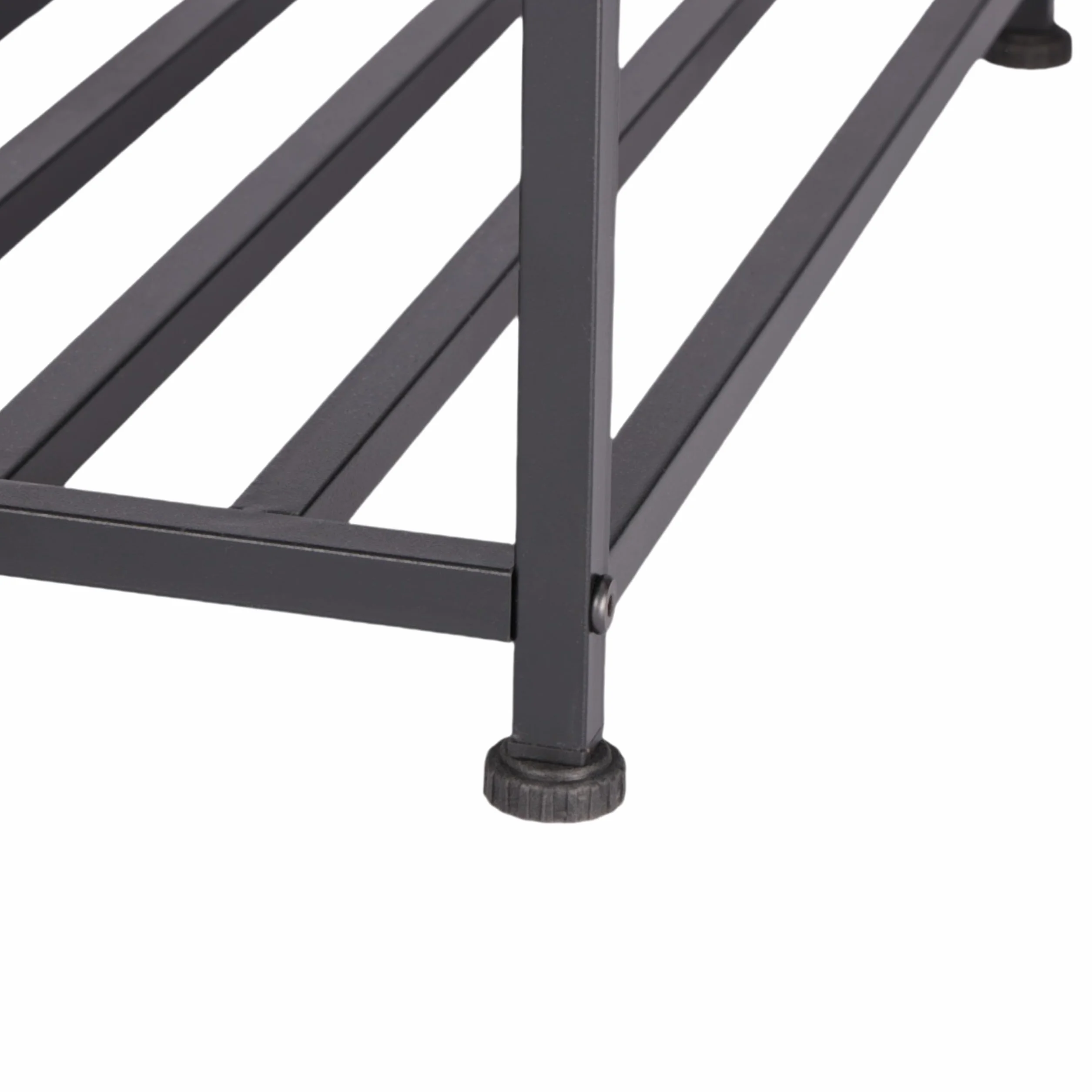 Relaxdays Stolik nocny 58 x 40 x 40 cm industrialny drewno metal ciemnobrązowy czarny