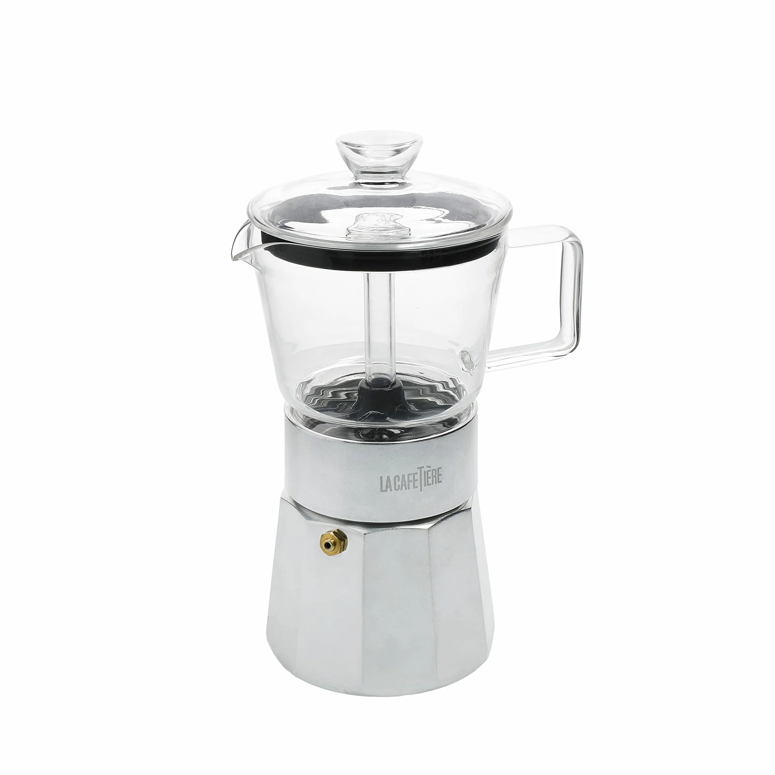 La Cafetière Verona szklany ekspres do kawy, chrom, 6 filiżanek, pudełko prezentowe