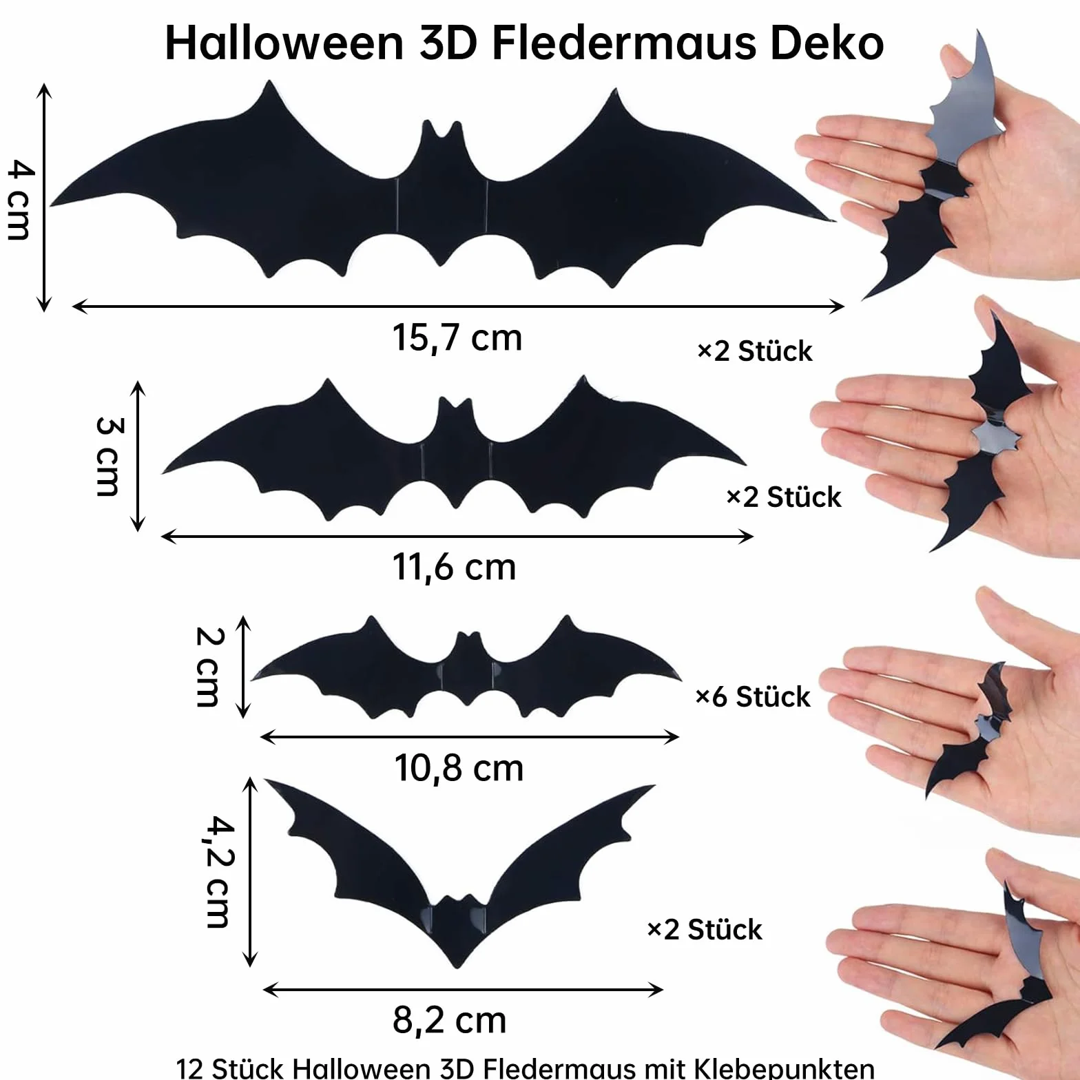 ALEGRE Duchy, Pająki, Nietoperze Dekoracja na Halloween, Zestaw naklejek 30 szt. na Halloween, zestaw przerażających naklejek 3D, naklejki z nietoperzami dekoracyjnymi+naklejki z pajęczyną dekoracyjną