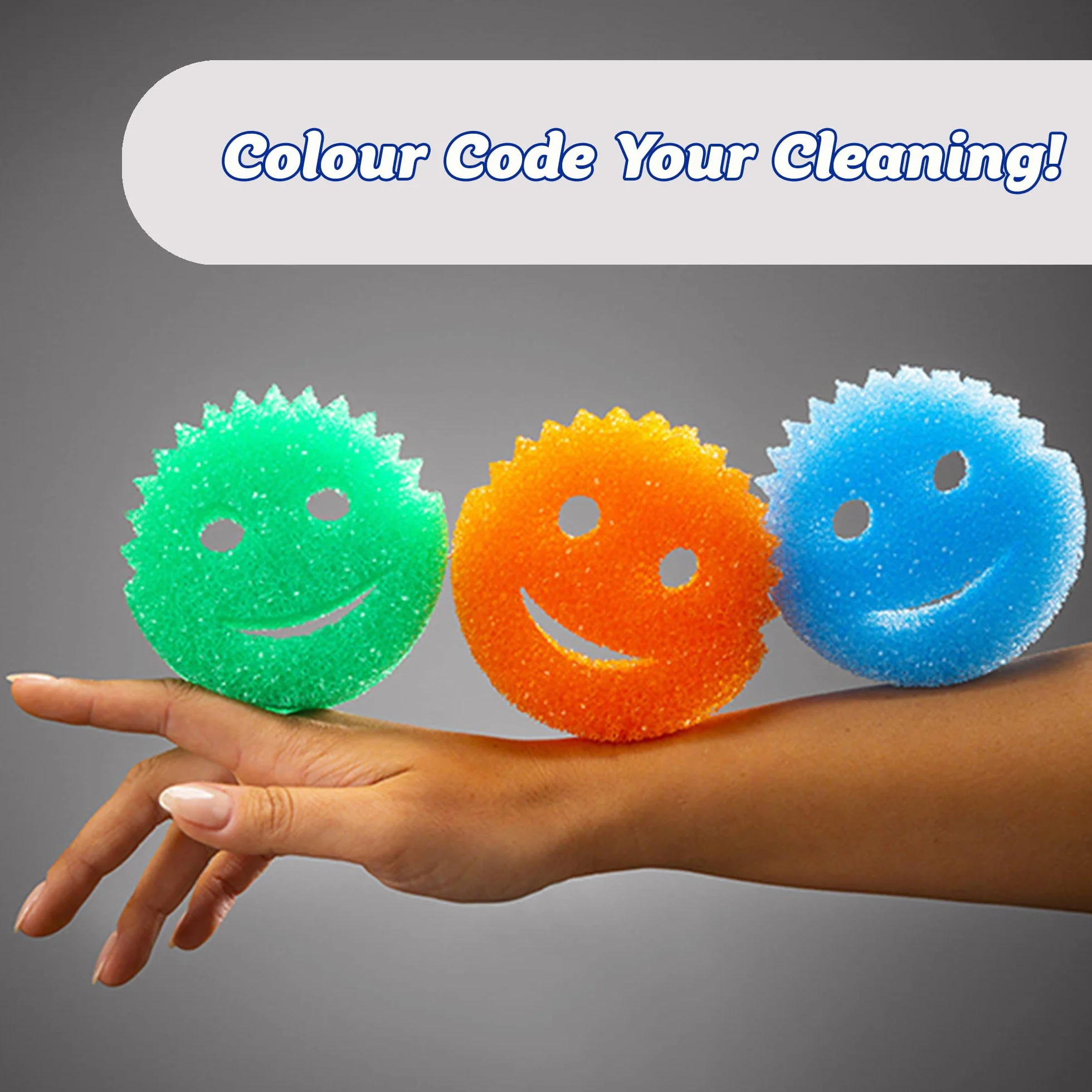 Scrub Daddy Sd2Cg Gąbka, Zielony, 2 Sztuki