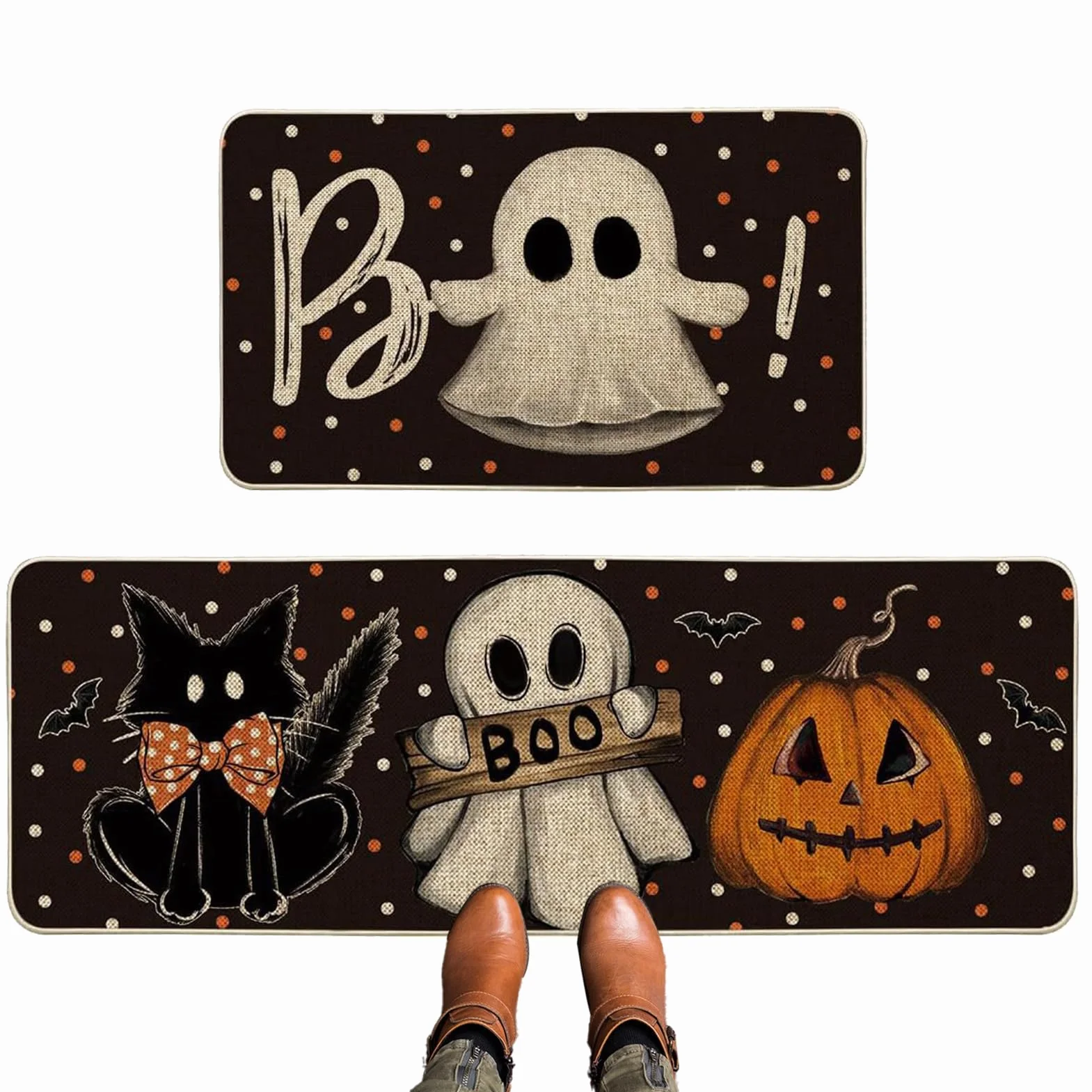 Dywany kuchenne na Halloween z duchami horroru, maty łazienkowe
