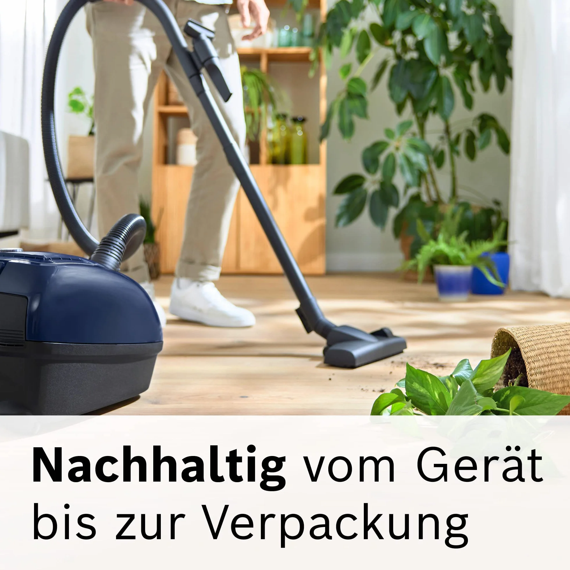 Bosch Odkurzacz z workiem serii 4 BGD38BU2, zrównoważony, filtr higieniczny, silnik 10 lat, klips na akcesoria, dysza do tapicerki, ssawka szczelinowa, wysoka siła ssąca, Made in Germany, 600 W,