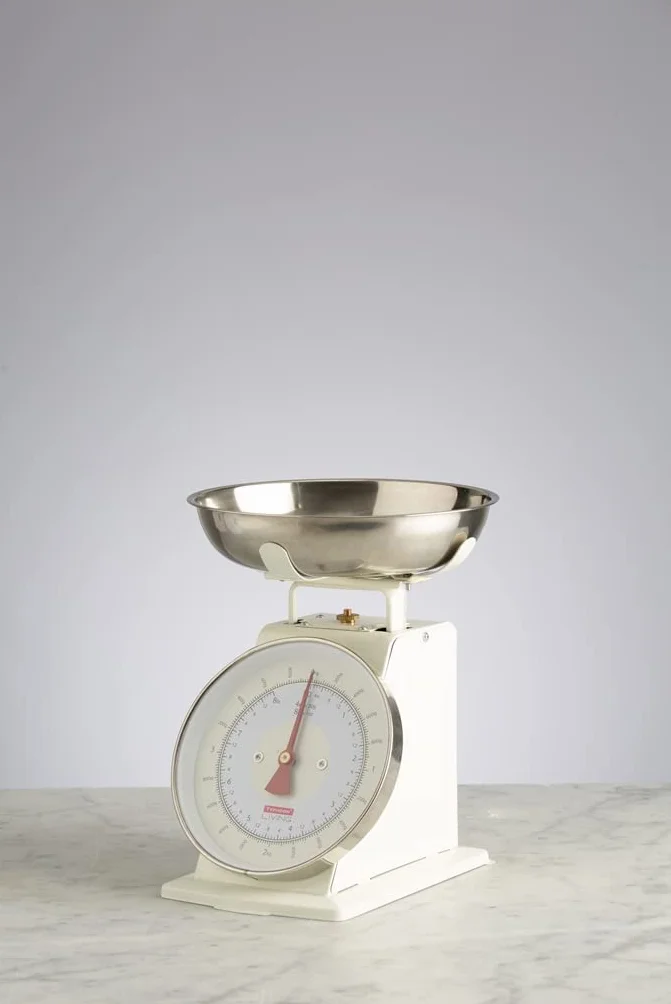 Typhoon Living Kitchen waga z miską ze stali nierdzewnej, 15 x 26 x 22 cm, kremowa