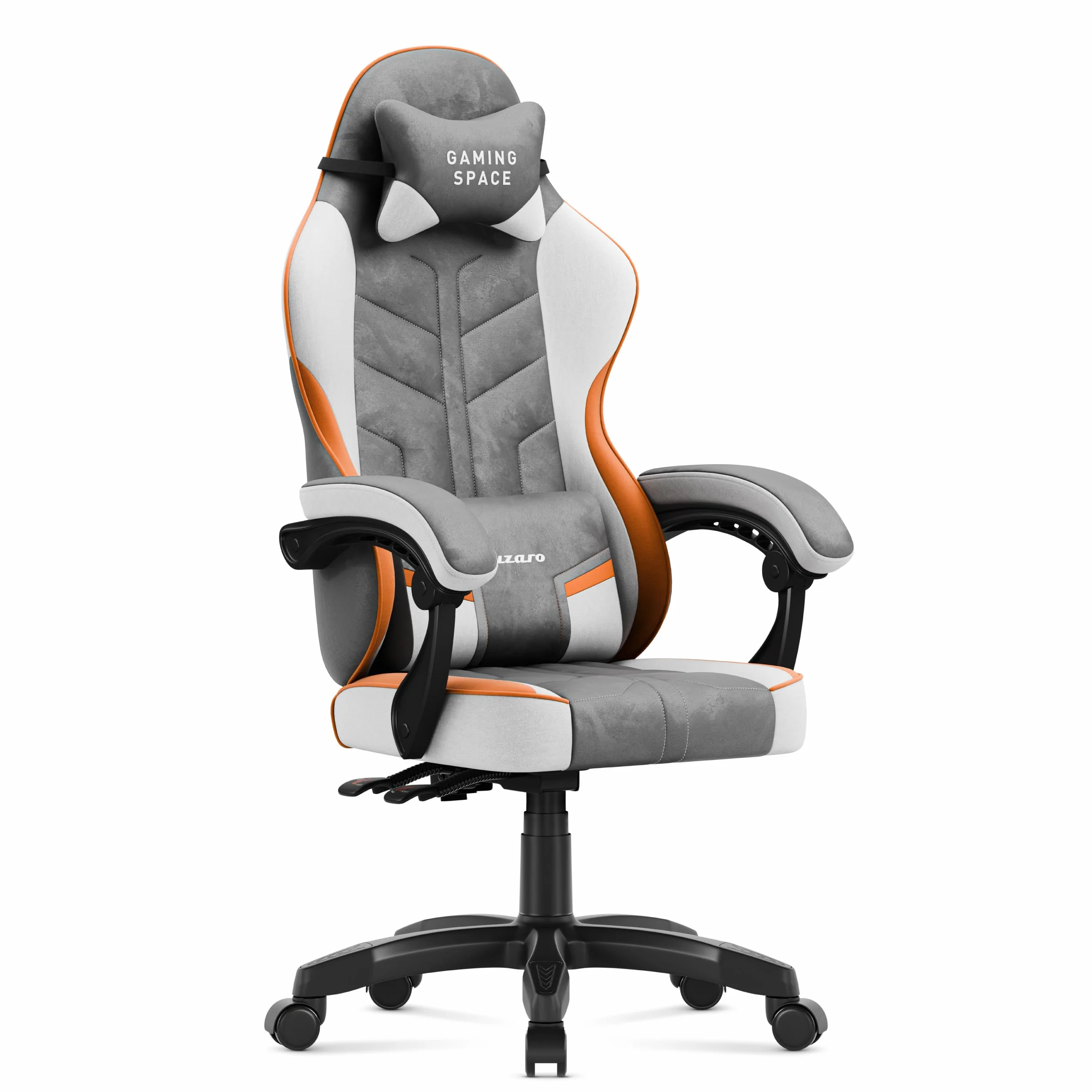 huzaro Force 2.7 ergonomiczne krzesło gamingowe, nośność 140 kg, krzesło komputerowe i krzesło biurowe z regulacją wysokości, krzesło do biurka z podparciem lędźwiowym, poduszka pod kark i