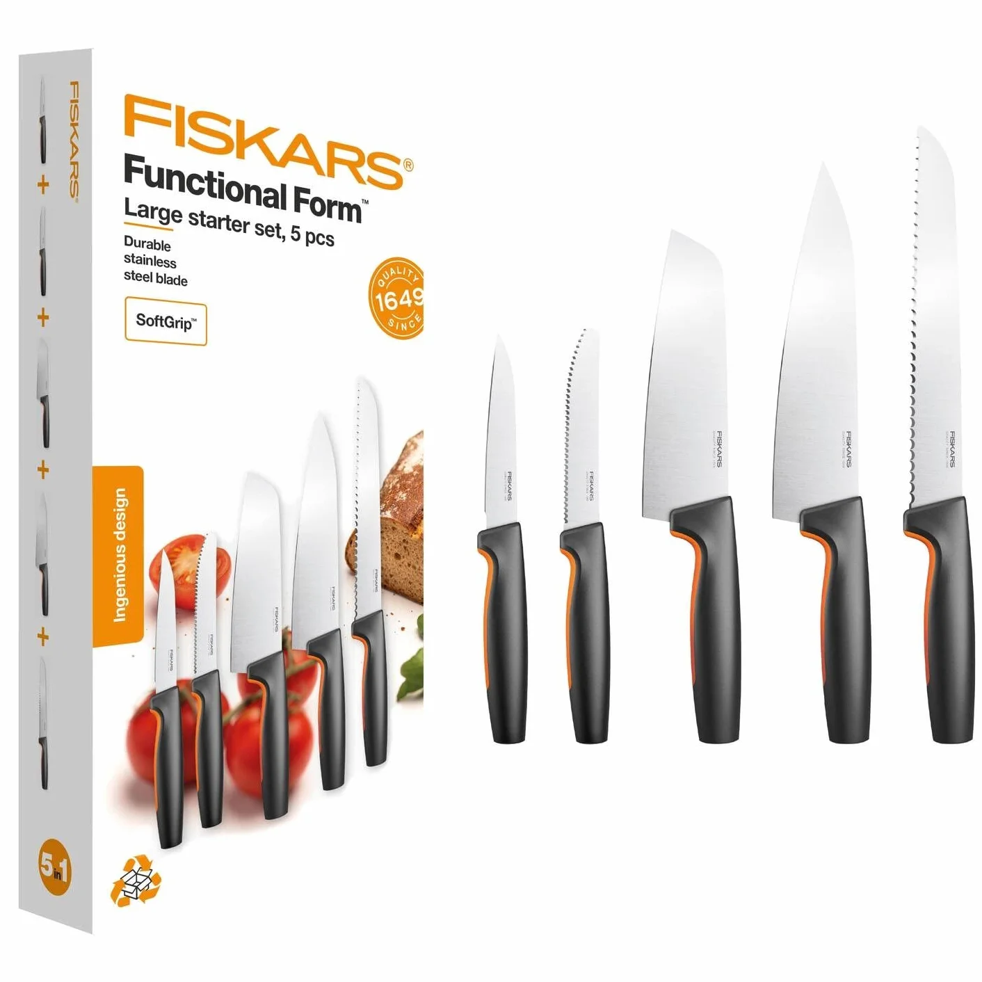 Fiskars FF Zestaw startowy 5-częściowy
