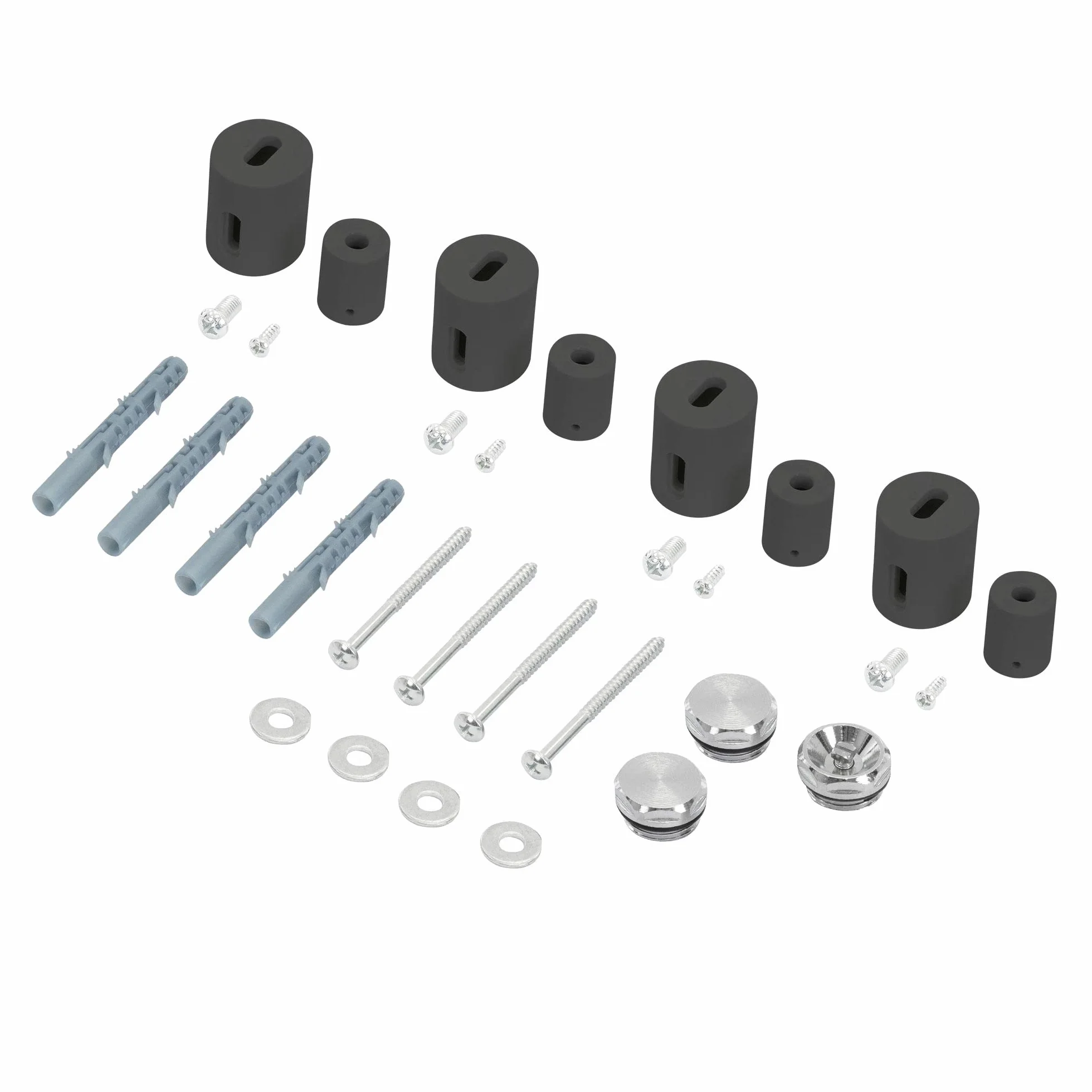 ECD Germany Iron EM Design Grzejnik łazienkowy elektryczny 500 x 1000 mm Antracyt z prętem grzewczym 300W Chrom Duża pojemność - Design Radiator Panel Radiator Towel Warmer Towel Dryer