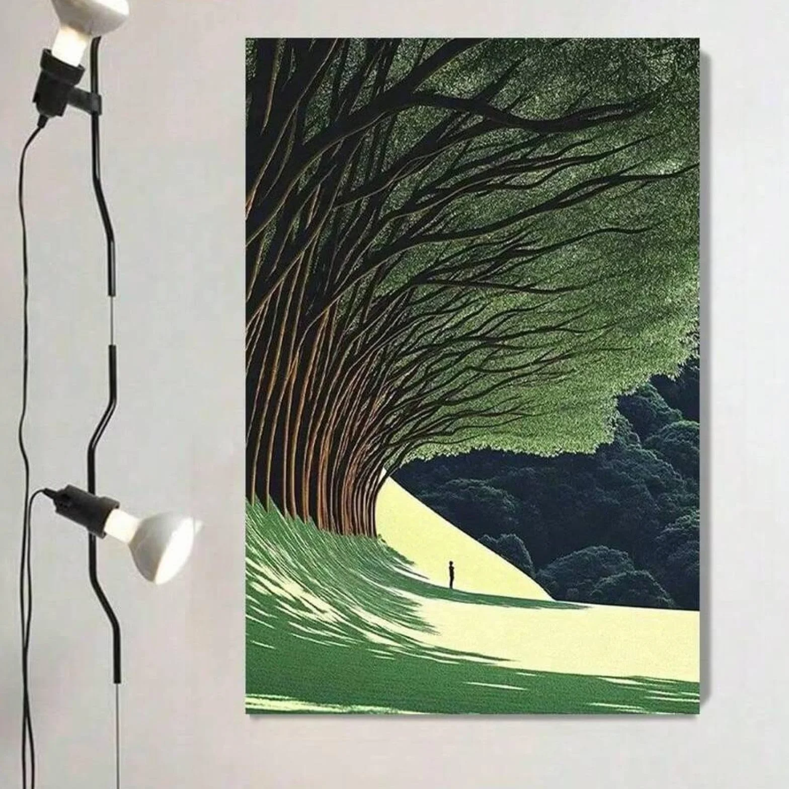 Obraz na okładce albumu, plakat ścienny, obrazy muzyczne, do sypialni, malarstwo estetyczne, dekoracja ścienna do domu, salonu, ramka 60 x 90 cm