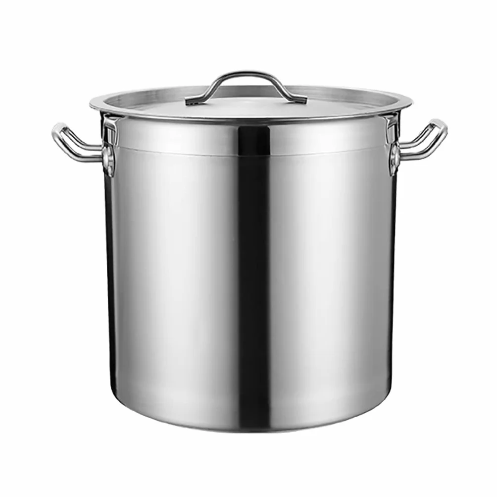 garnek do zupy ze stali nierdzewnej, 304 Stainless Steel - Large Professional Safe Suitable for All Stove(25cm*25cm(10L))
