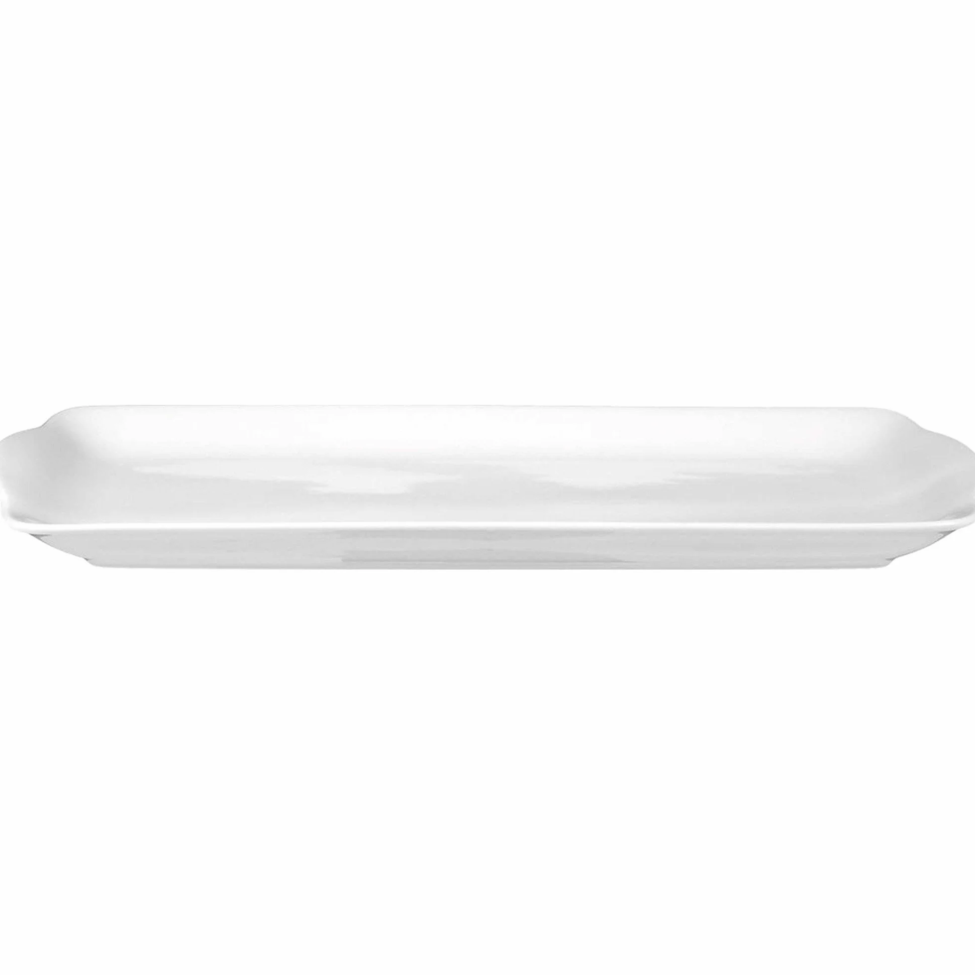 Seltmann 001.216302 Rondo/Liane porcelanowy talerz na ciasto, prostokątny, biały, 35 cm x 15 cm