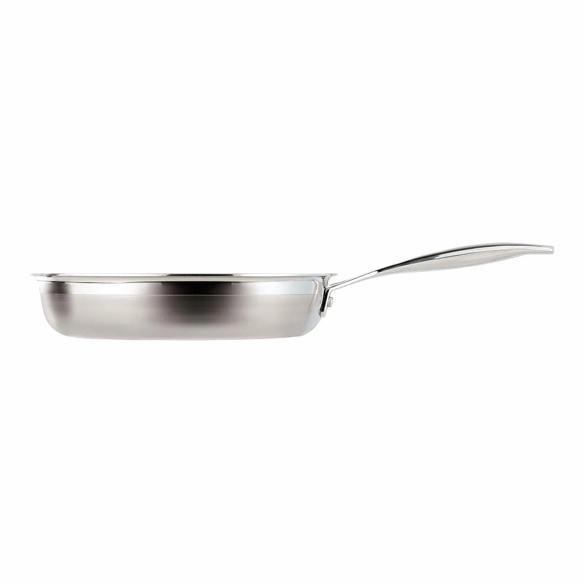 LE CREUSET 3-warstwowe patelnie ze stali nierdzewnej, 24 cm i 28 cm, nieprzywierające patelnie, zestaw podwójny, 53801000000000