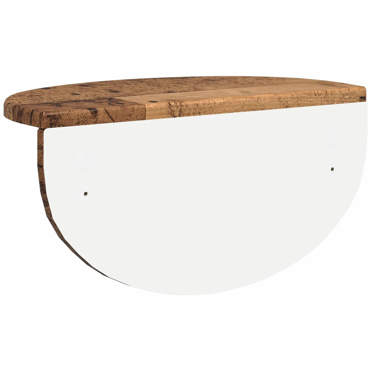 Regał ścienny o wyglądzie starego drewna, wiszący, 38 x 19 x 19 cm, materiał drewnopochodny, do salonu, sypialni, biura, uniwersalny, nie zajmuje dużo miejsca