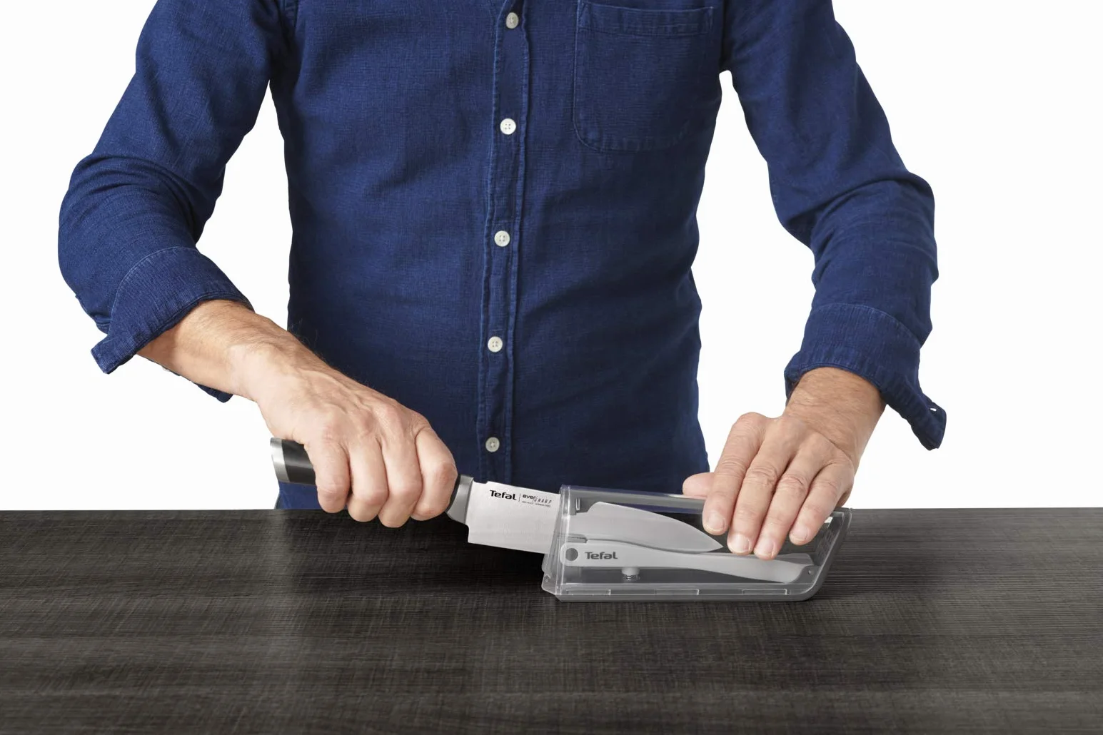 Tefal Ever Sharp Nóż Szefa Kuchni, Srebrny, 16,5 cm