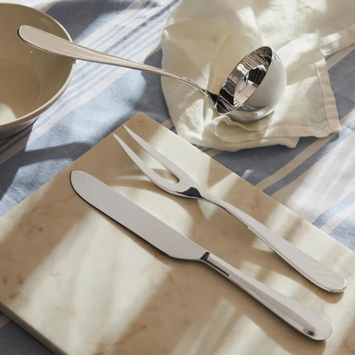 Alessi Nuovo Milano" łopatka do chochli błyszcząca i polerowana ze stali nierdzewnej