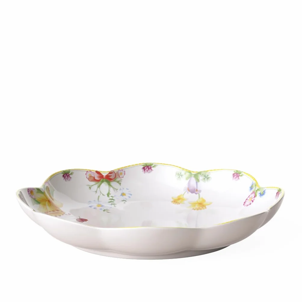 Villeroy & Boch Spring Awakening duża miska (30 cm), porcelanowa, żółta/zielona/czerwona