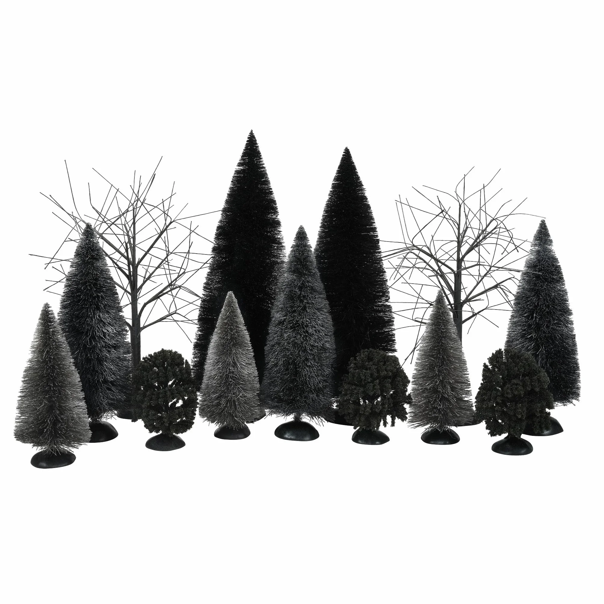 Department 56 Zestaw figurek, żywica, czarny, rozmiary różnią się
