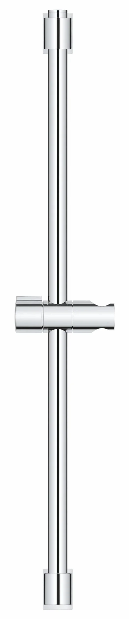 GROHE Vitalio QuickFix 27724001 uniwersalna szyna prysznicowa, 60 cm (z uchwytami ściennymi, elementem ślizgowym i uchwytem obrotowym, siła trzymania maks. 20 kg), bardzo łatwy montaż QuickGlue Chrome
