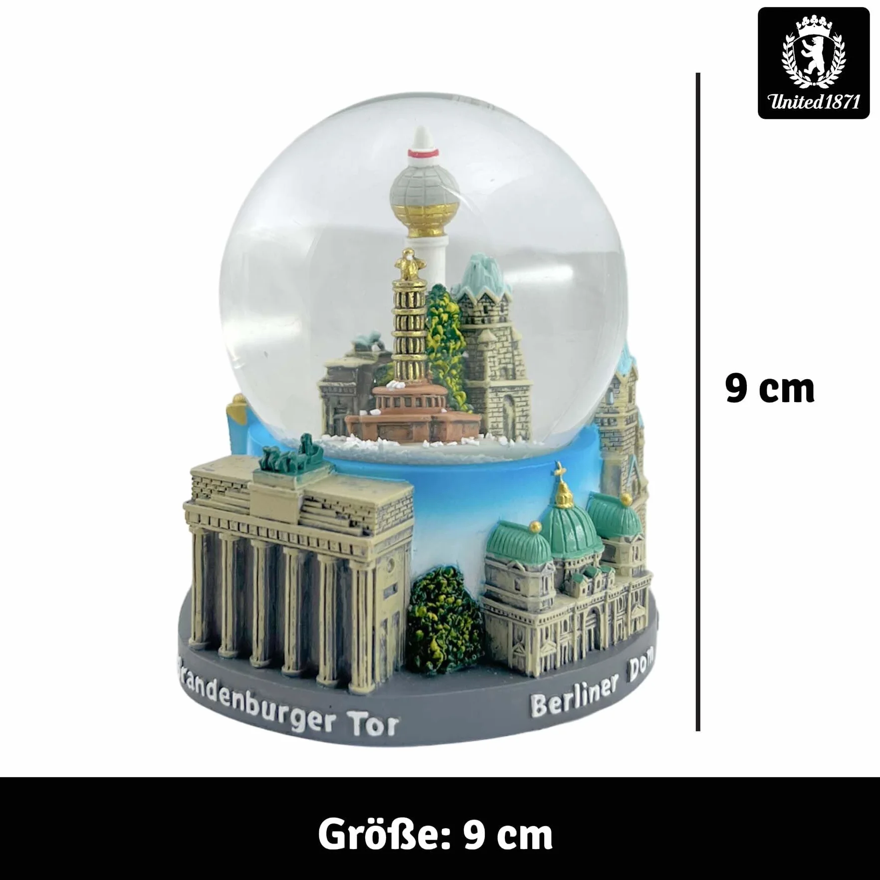 Berlin kula śnieżna, pamiątka z Berlina, globe z Niemiec w pudełku prezentowym