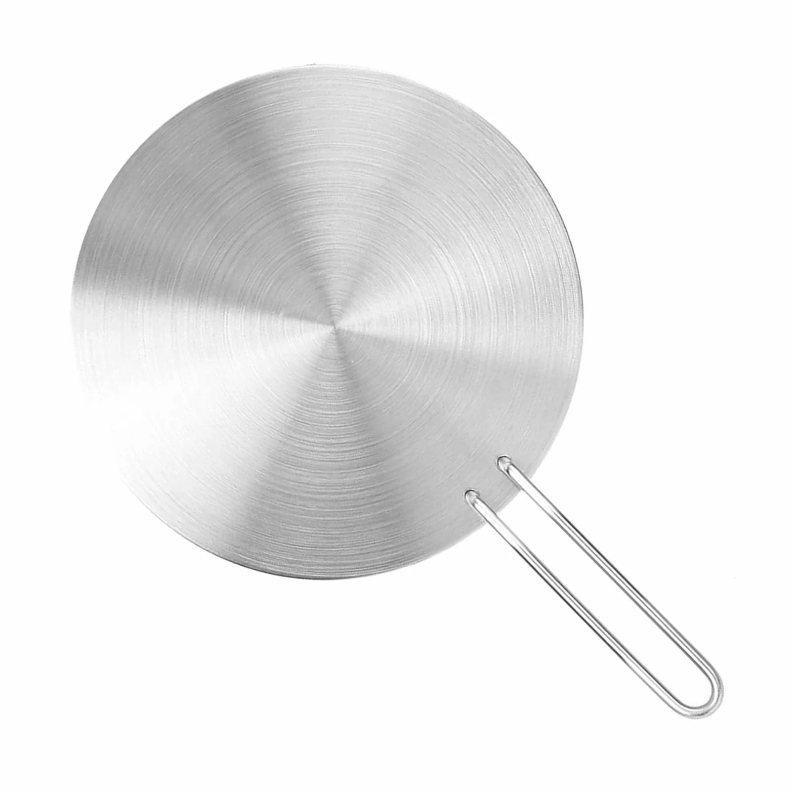 Simmer Ring Płyta Dyfuzyjna ze Stali Nierdzewnej, 24cm, z Uchwytem, Adapter do Kuchenki Indukcyjnej, Gazowej i Elektrycznej