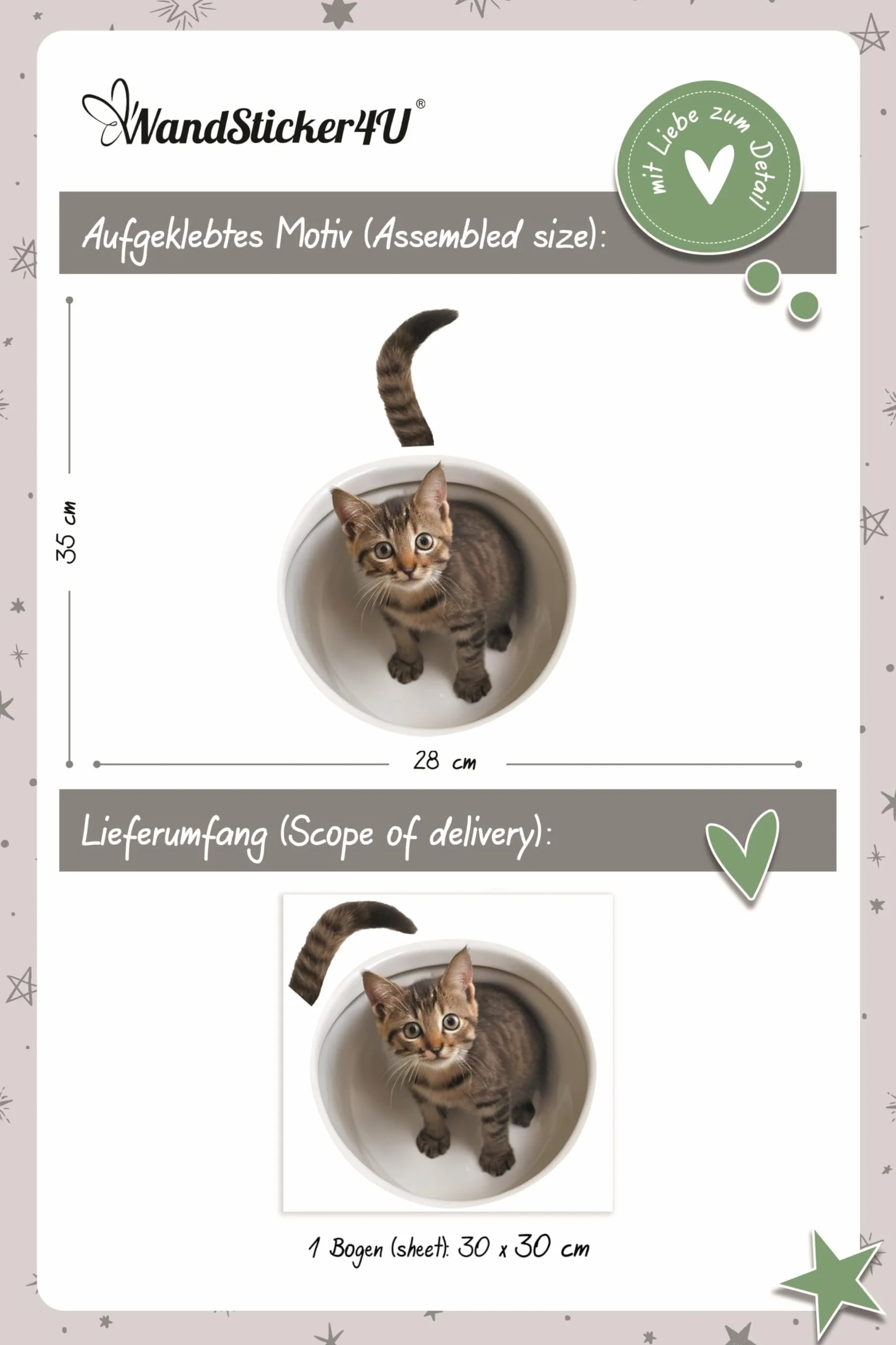 Wandsticker4u - Naklejka na deskę sedesową kot 3D śmieszna I śmieszny kot naklejka WC dekoracja łazienki wodoodporna I dekoracja WC dla gości naklejka tatuaż ścienny