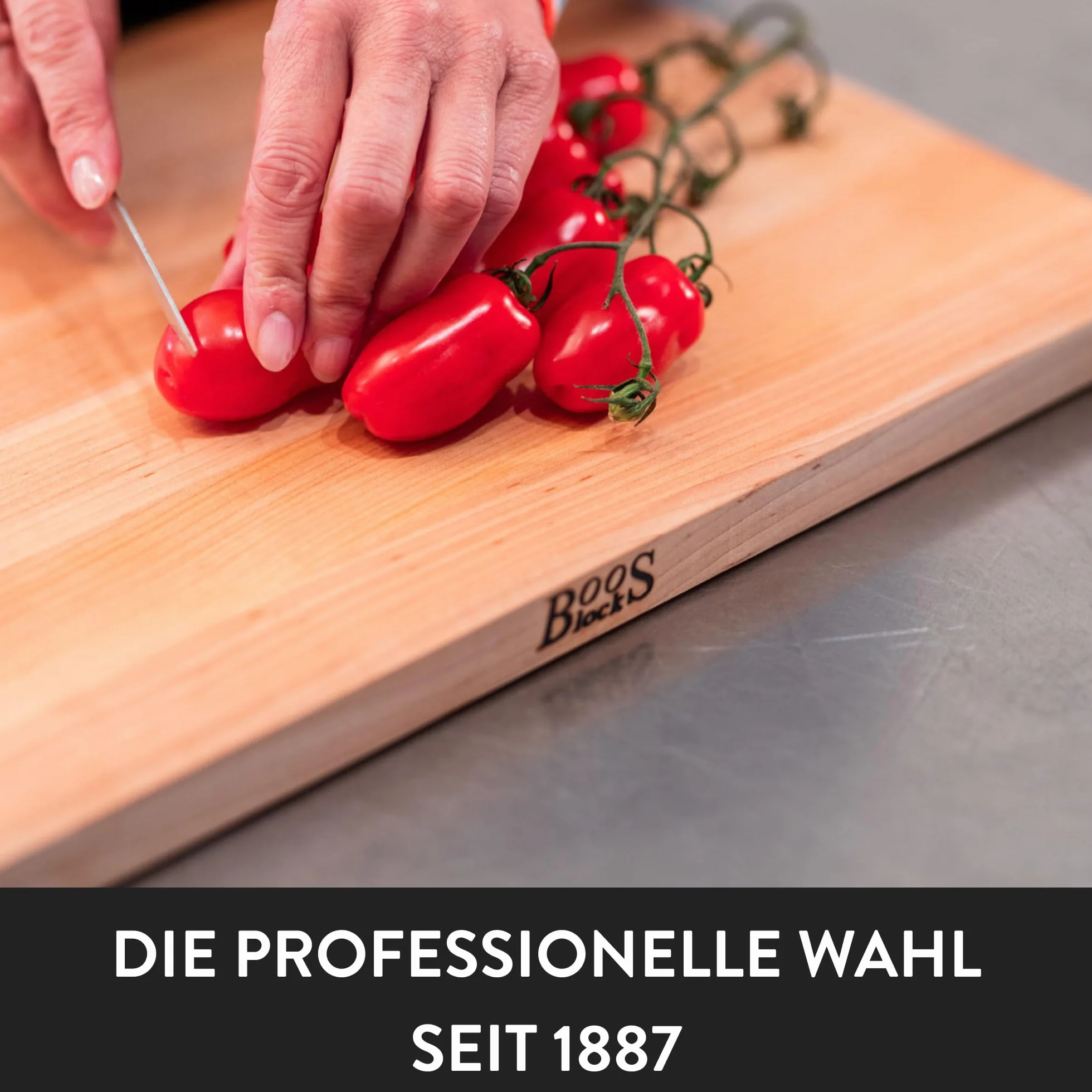 Boos Block Chop-N-Serve – 43 x 30,5 x 2,5 cm – deska uniwersalna – blok do krojenia – klon – deska do serwowania – antybakteryjna deska do krojenia – deska śniadaniowa – deska śniadaniowa – drewniana