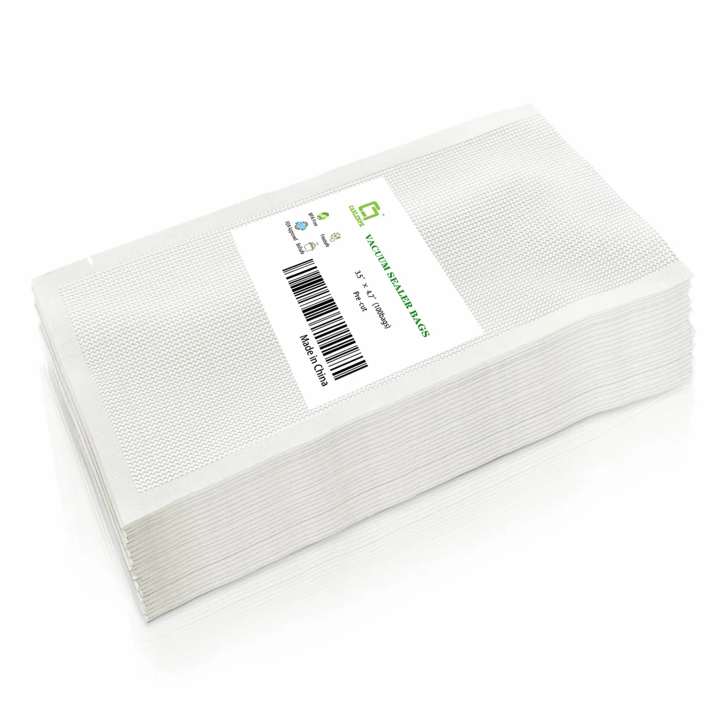 CANLENPK worki próżniowe do pakowania żywności, worki próżniowe, do pakowania próżniowego, Sous Vide, worki do pakowania żywności (9 x 12 cm, 100 sztuk)