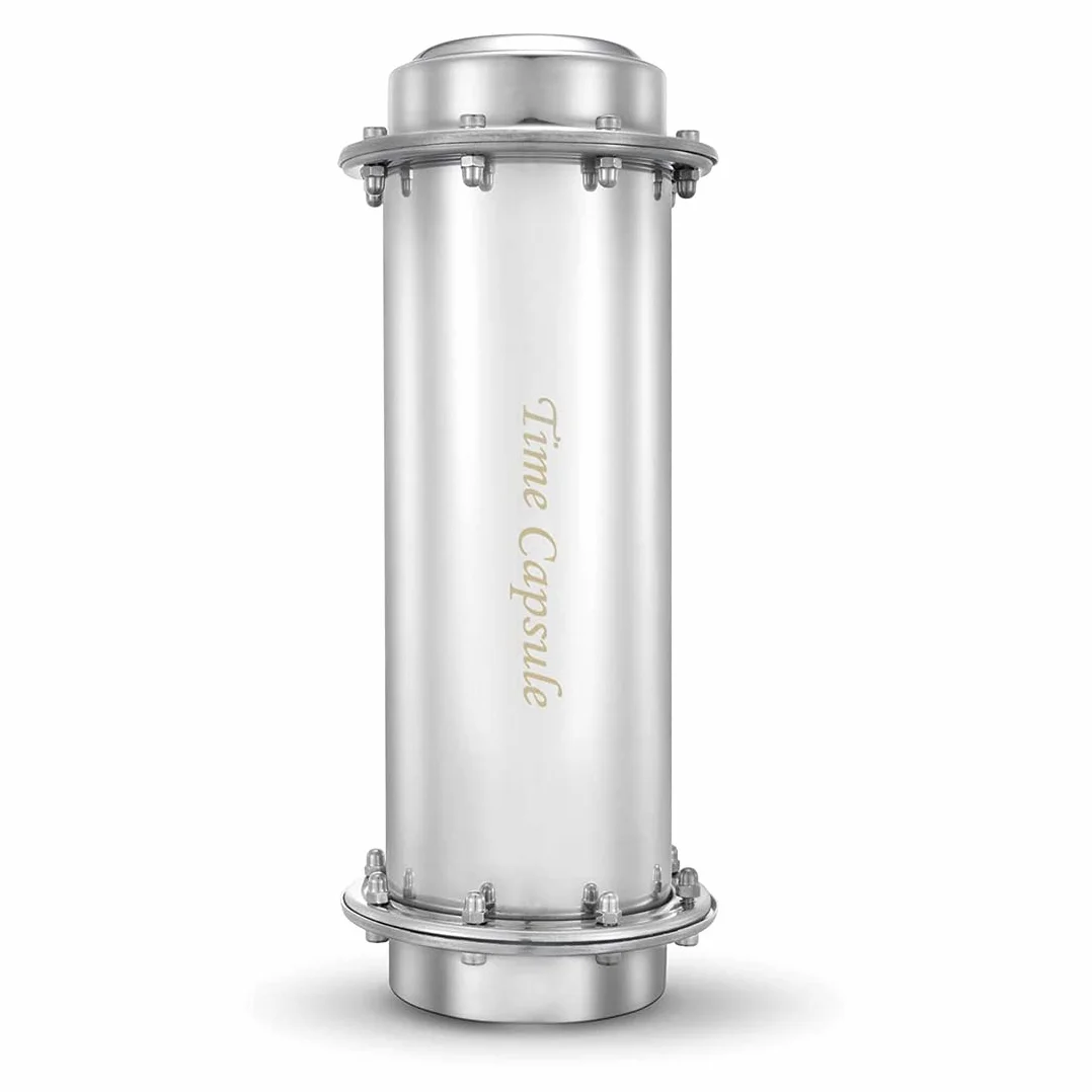 Time Capsule Box Bury Container - Wodoodporny, odporny na korozję, trwały pojemnik ze stali nierdzewnej do przyszłego ukończenia szkoły,16.3Inch