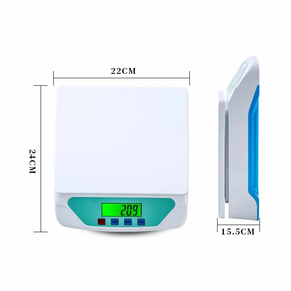 Cyfrowa waga kuchenna o wysokiej precyzji, 10 kg wysokiej jakości elektroniczna waga kuchenna ABS z zielonym podświetlanym wyświetlaczem LCD, wielofunkcyjna (10 kg * 0,5 g)