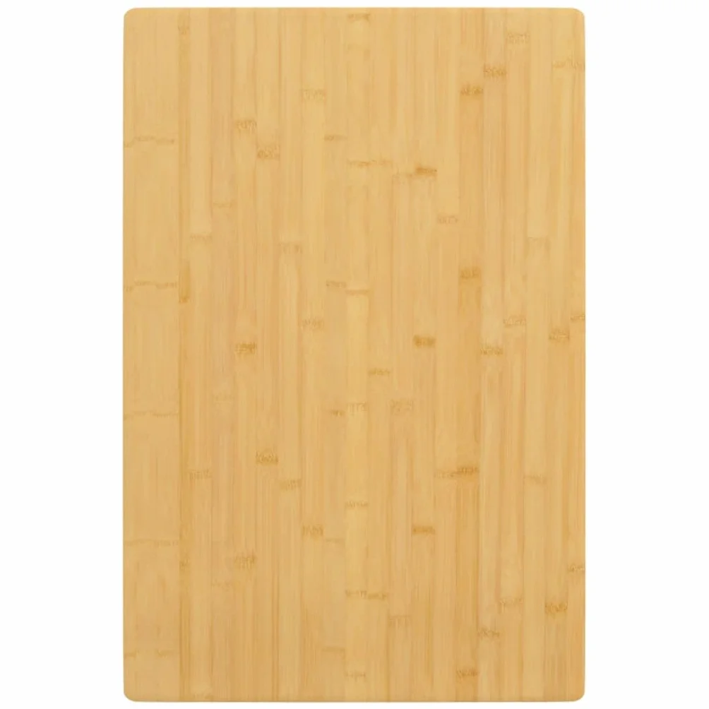 Bambusowy blat stołu 40 x 60 x 4 cm, lakierowany, trwały element zastępczy na biurko, do domu i biura, mebel z naturalnego drewna