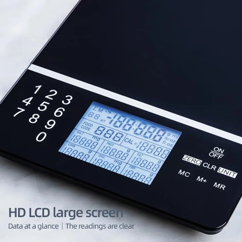 JFDBGU Electronic Scale Smart Food Ingredients Kitchen Baking Household Portable Coffee