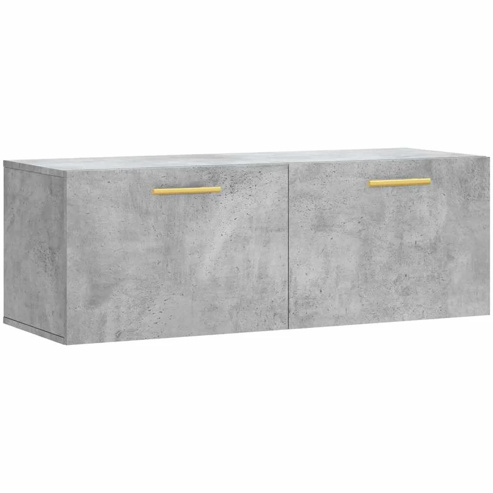vidaXL Szafka wisząca, szarość betonu, 100x36,5x35 cm, szafka wisząca, szafka wiszaca, szafka na sciane, wisząca szafka, szafka na ścianę