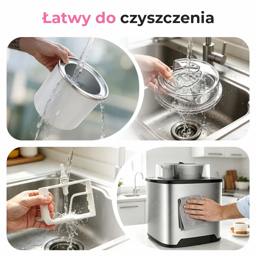 Maszyna do Lodów Miękkich 2L, Stal Nierdzewna z Pokrywką, Zawiera Książkę Kucharską i łyżkę do Lodów, do Przygotowywania Lodów, Mrożonego Jogurtu i Sorbetu