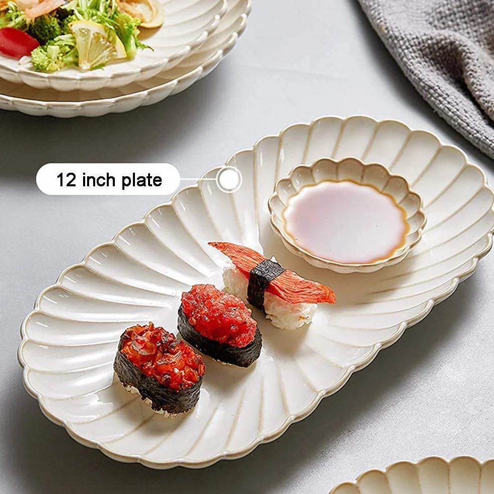 Zestaw obiadowy, specjalny zestaw zastawy stołowej do restauracji, 27 szt. zestawów zastawy stołowej, porcelanowy zestaw zastawy stołowej z talerzami i miskami