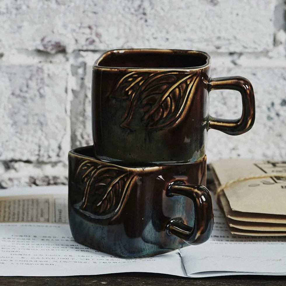 Porcelanowy kubek do kawy 220 ml, duże latte kubki kokosowe kubki na mleko z uchwytem filiżanki kubek śniadaniowy kubek na koktajl mleczny kubek do świątecznych barów kuchni