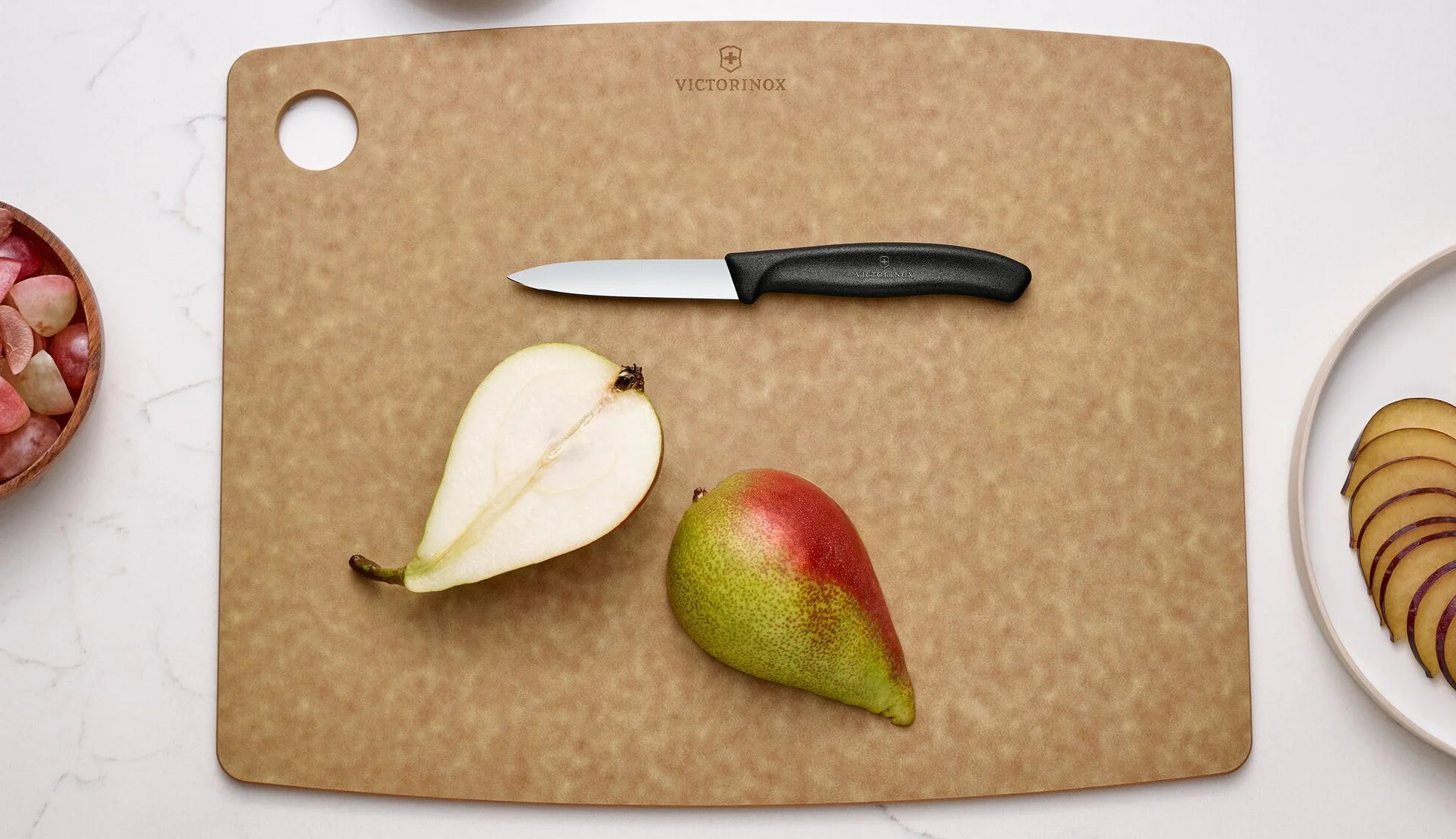 Victorinox Swiss Classic 2-częściowy zestaw noży do warzyw i warzyw, bardzo ostre ostrze, proste ostrze do precyzyjnego cięcia, 8 cm, stal nierdzewna, czarny