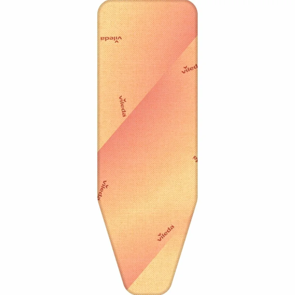 Vileda Pokrowiec na deskę do prasowania z bawełny i pianki z praktyczną gumową taśmą, 110-130 cm długości, 30-45 cm szerokości, niebieski
