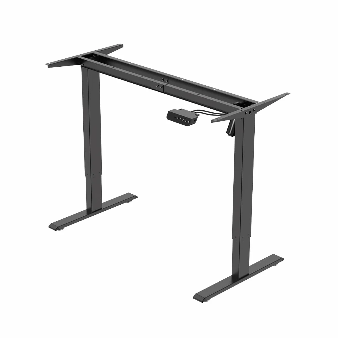 Elektryczna rama biurkowa z regulacją wysokości 1 silnik 700-1120 mm czarna