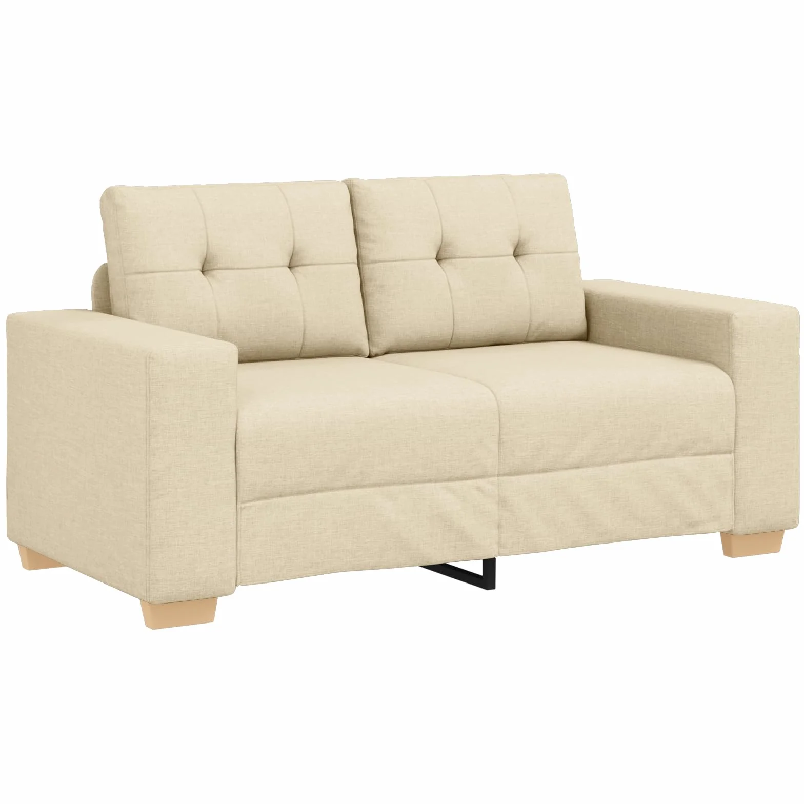 Nowoczesny 3-częściowy zestaw sofy w kolorze kremowym z poduszkami, ergonomiczny zestaw do salonu do wygodnego kącika do czytania, odporny na plamy i trwały, stylowy design dla eleganckiego