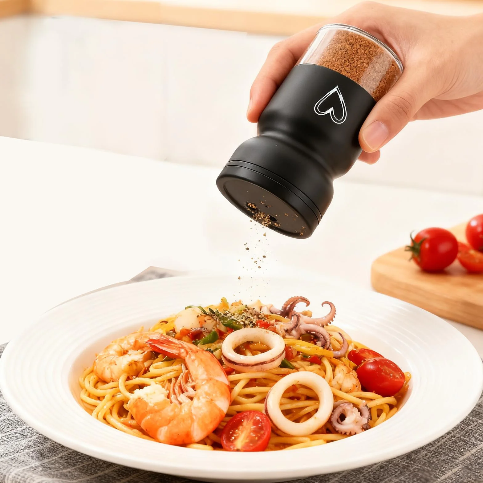 Zestaw 2 solniczek i pieprzniczek, butelki na przyprawy 120 ml, szklane dno ze stali nierdzewnej z regulowanymi otworami do nalewania i dozownikiem przypraw do ponownego napełniania, akcesoria